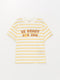 Crew Neck Short Sleeve Printed Baby Boy T-shirt